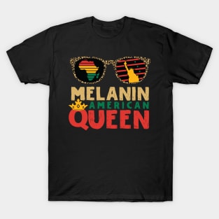 Melanin American Queen T-Shirt